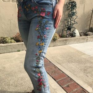 Embroidered Jeans